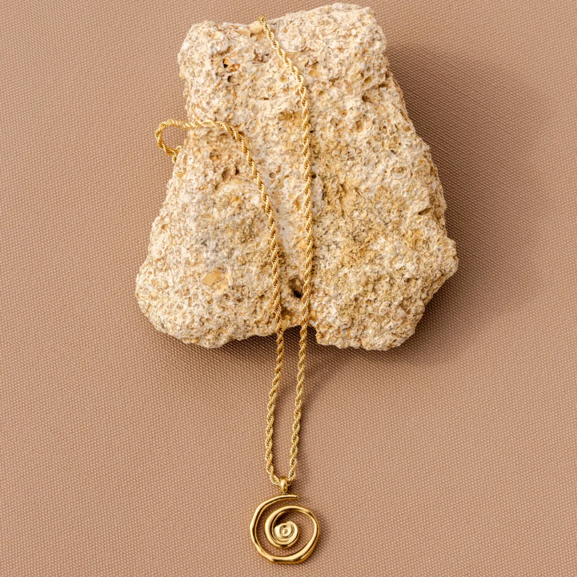 Sweet Swirl Necklace Roségold