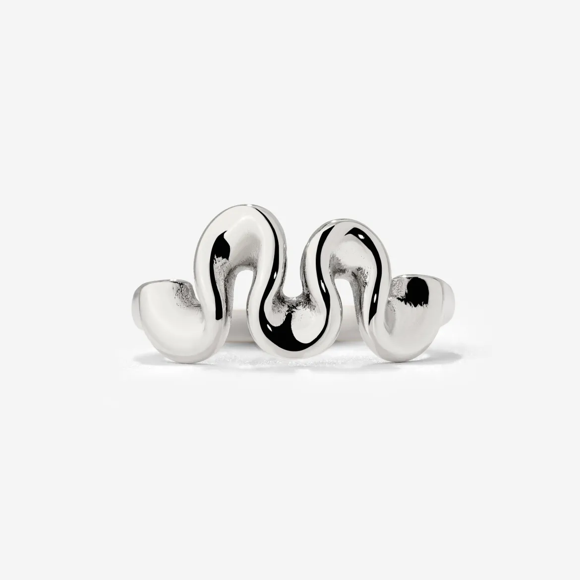 Swirl Ring Silber