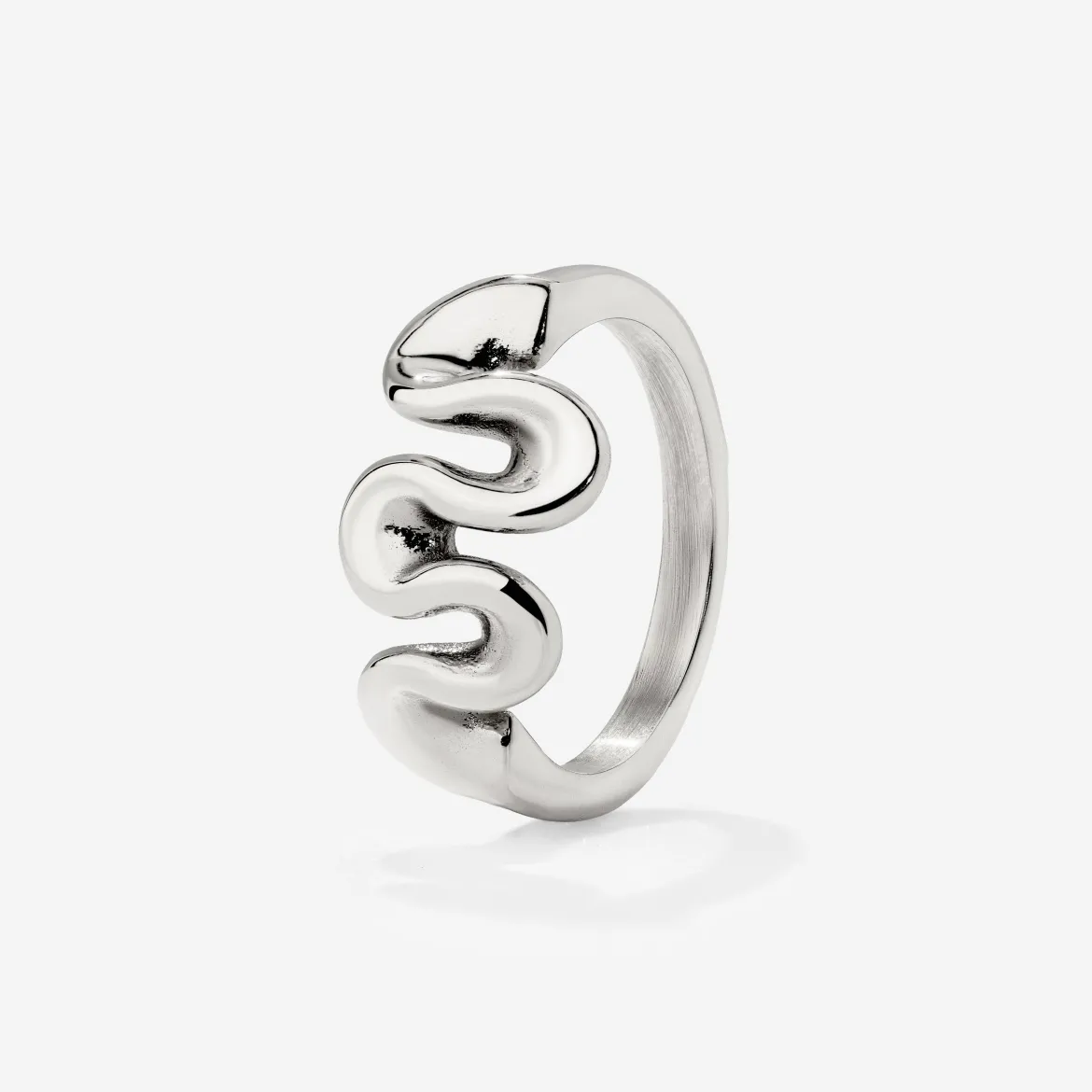 Swirl Ring Silber