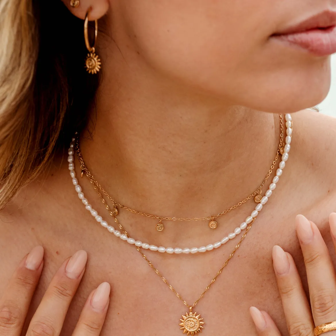 Swirl'n Choker Roségold