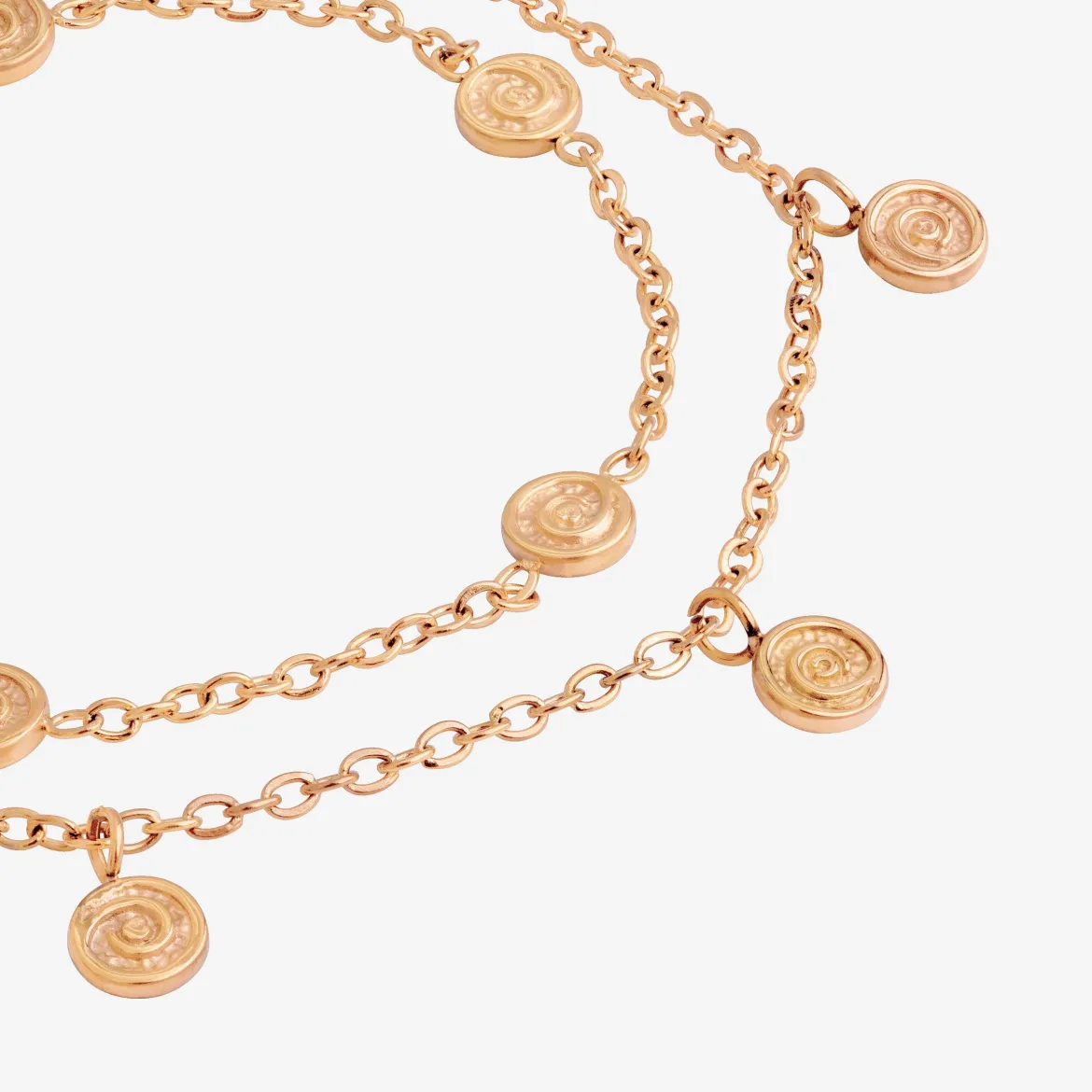 Swirl'n Double Bracelet Roségold