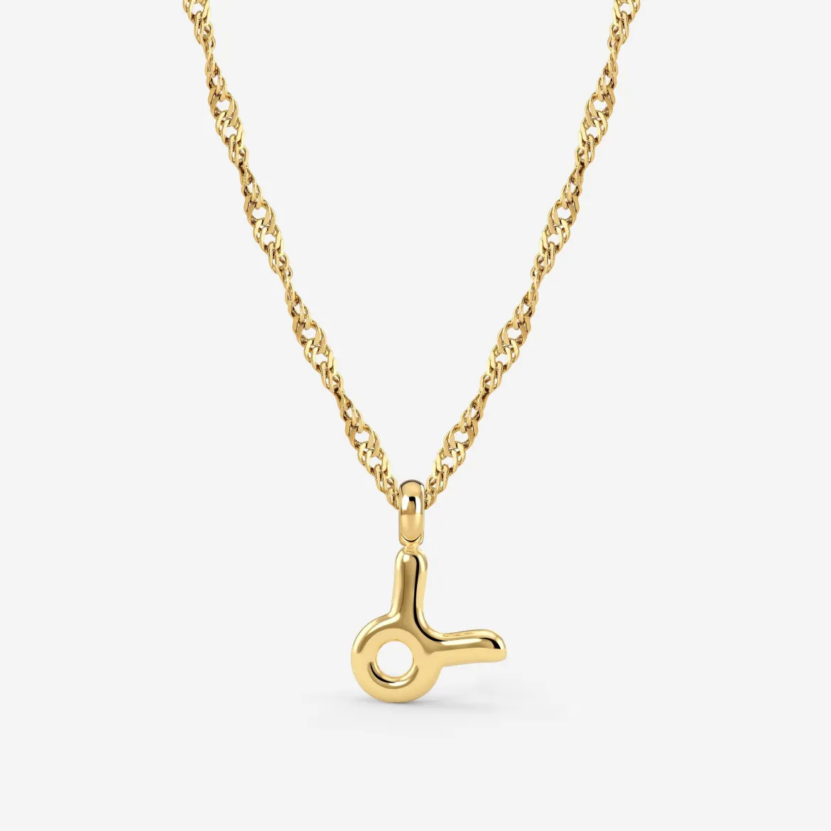 Taurus Bubble Necklace Gold