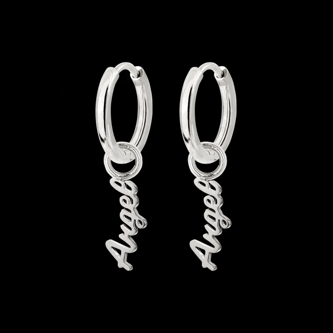 The Angel Hoop Set Small Silber