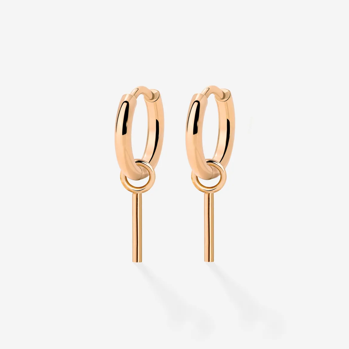 The Spine Hoop Set Baby Roségold