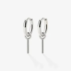 The Spine Hoop Set Baby Silber