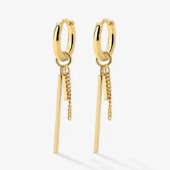 This and That Hoop Set Small Gold