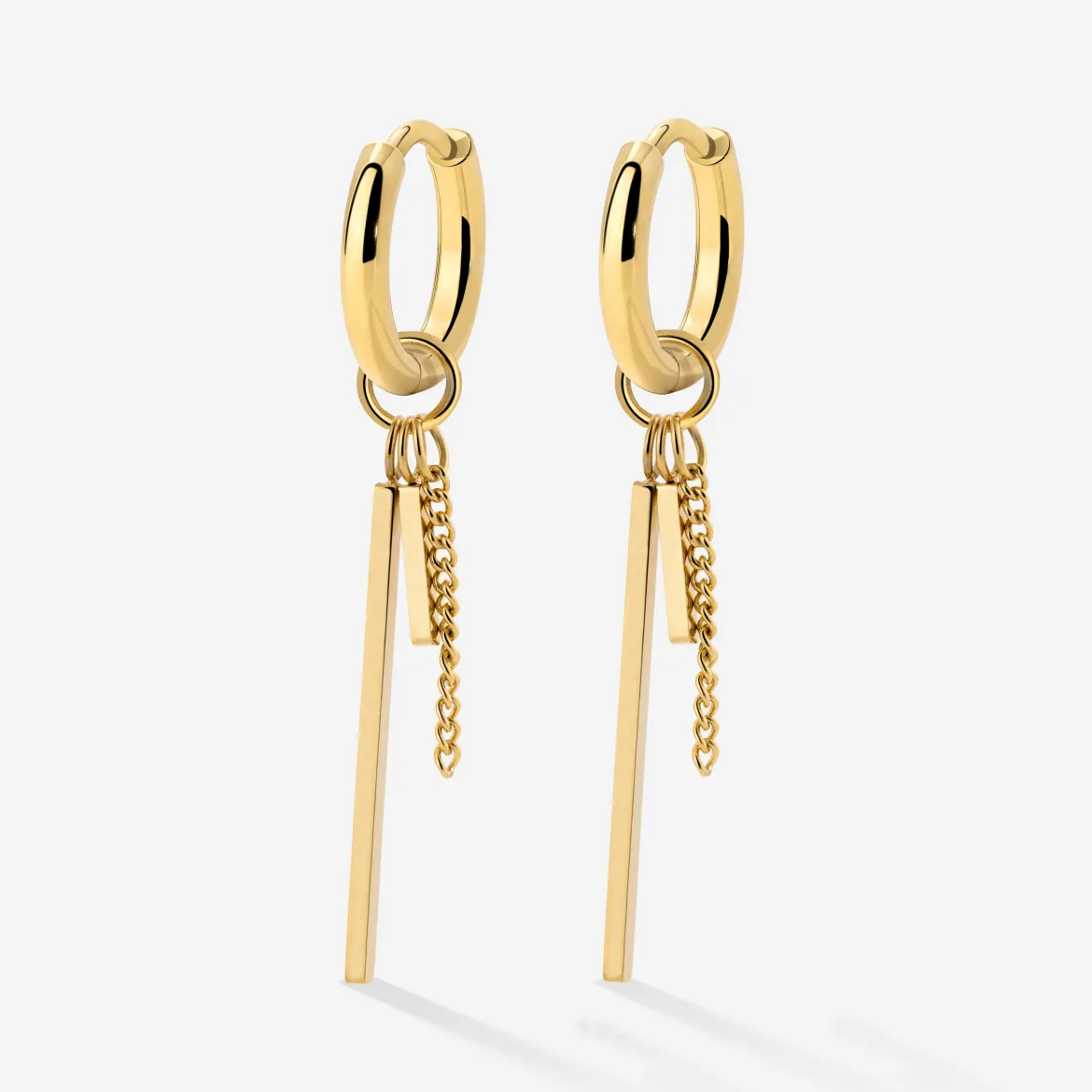 This and That Hoop Set Small Gold