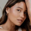 Tides Hoop Studs Roségold
