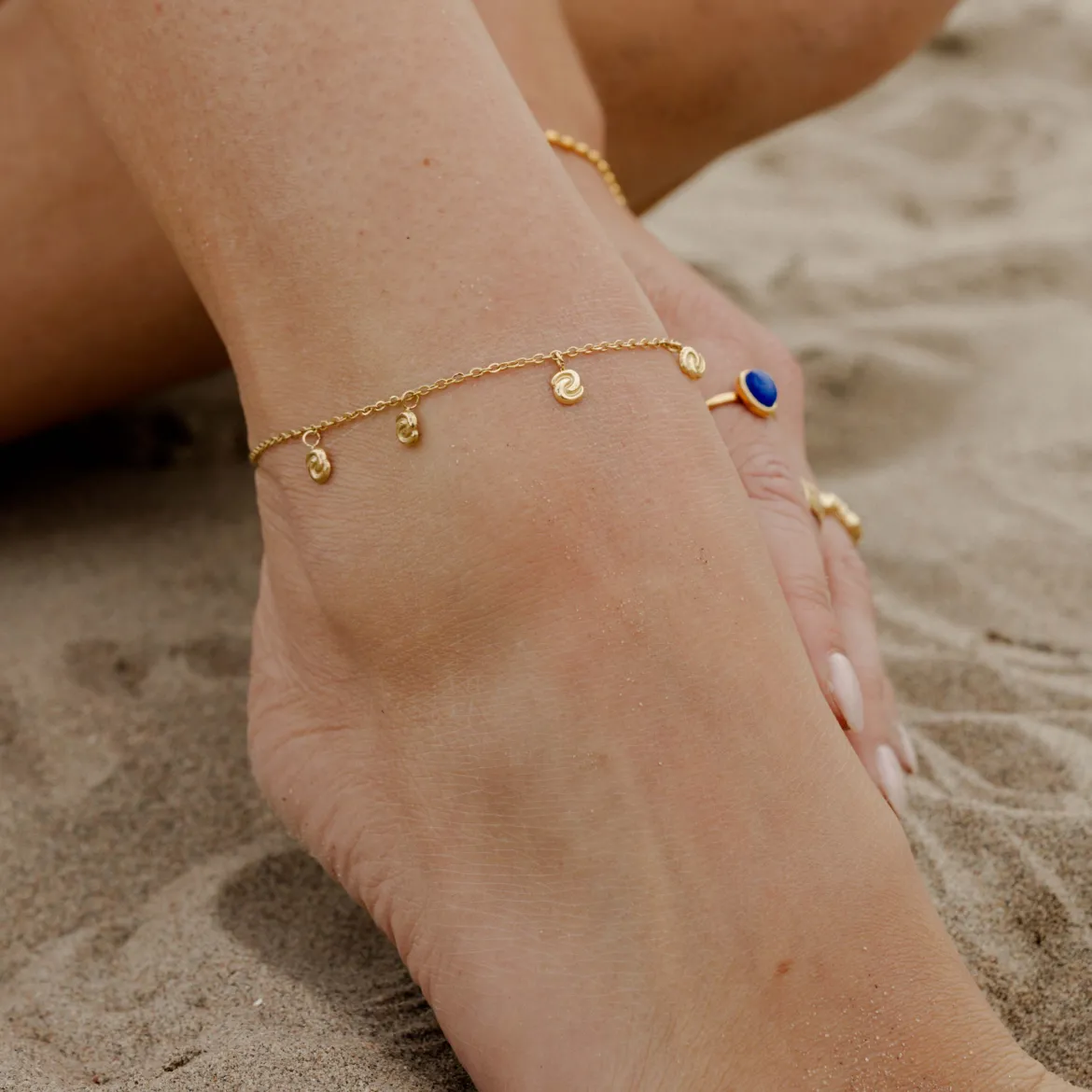 Tides of Time Anklet Gold