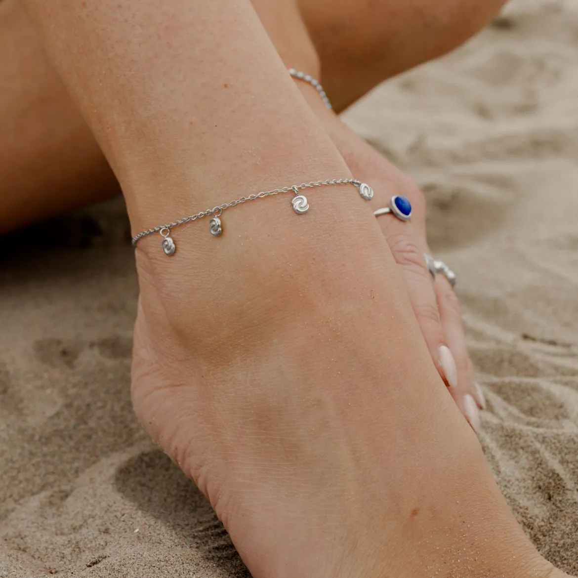 Tides of Time Anklet Silber