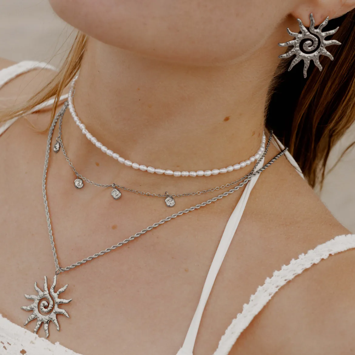 Tides of Time Choker Silber