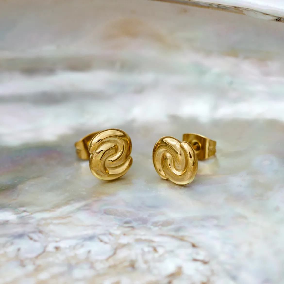 Tides of Time Studs Roségold