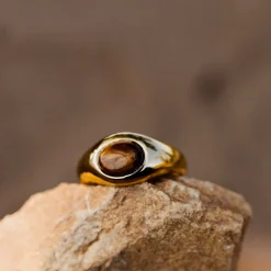 Tiger's Eye Ring Silber