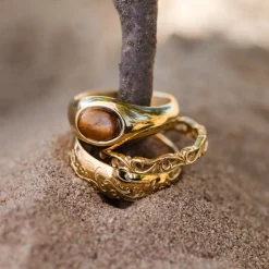 Tiger's Eye Ring Silber