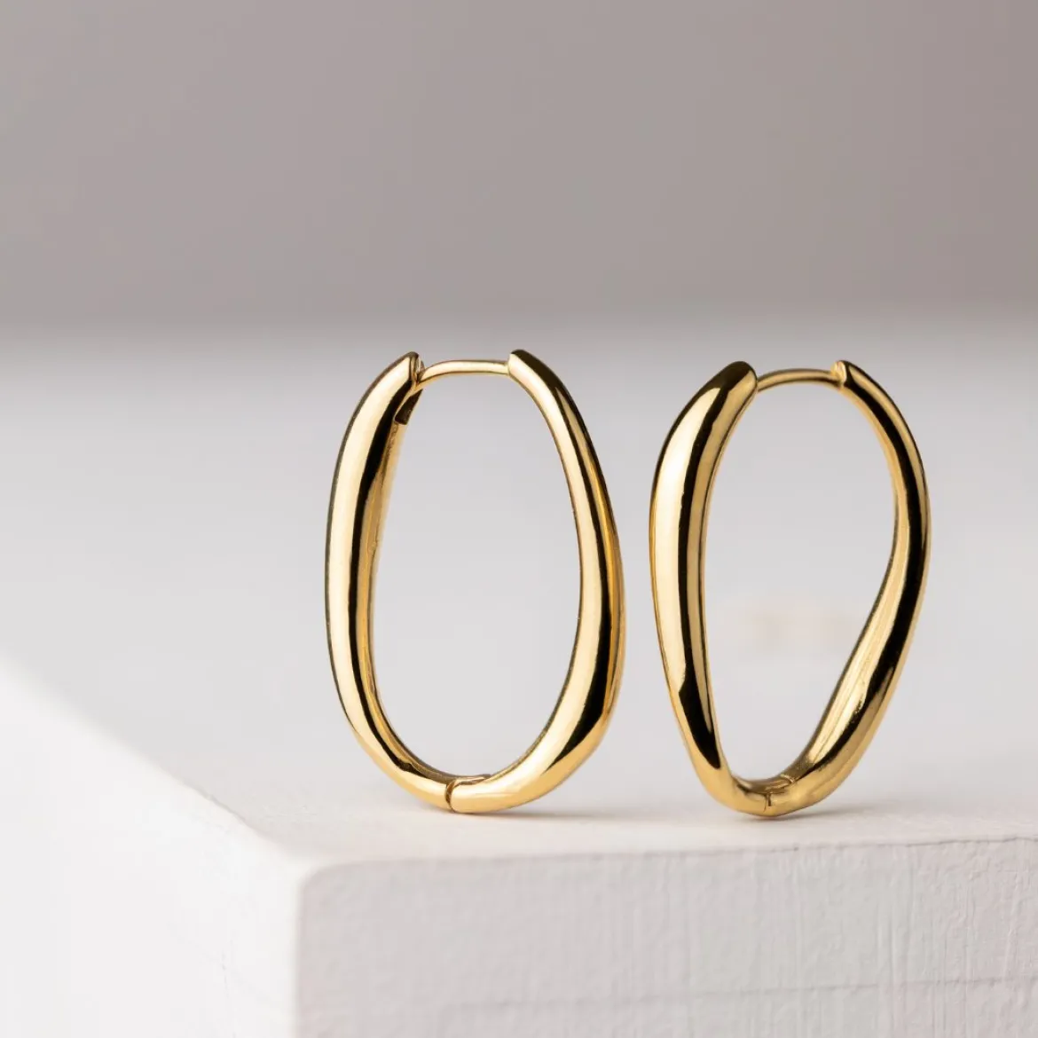 Timeless Oval Hoops Roségold