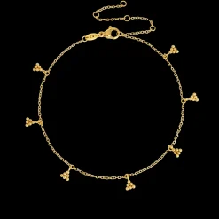 Tiny Beads Anklet Gold