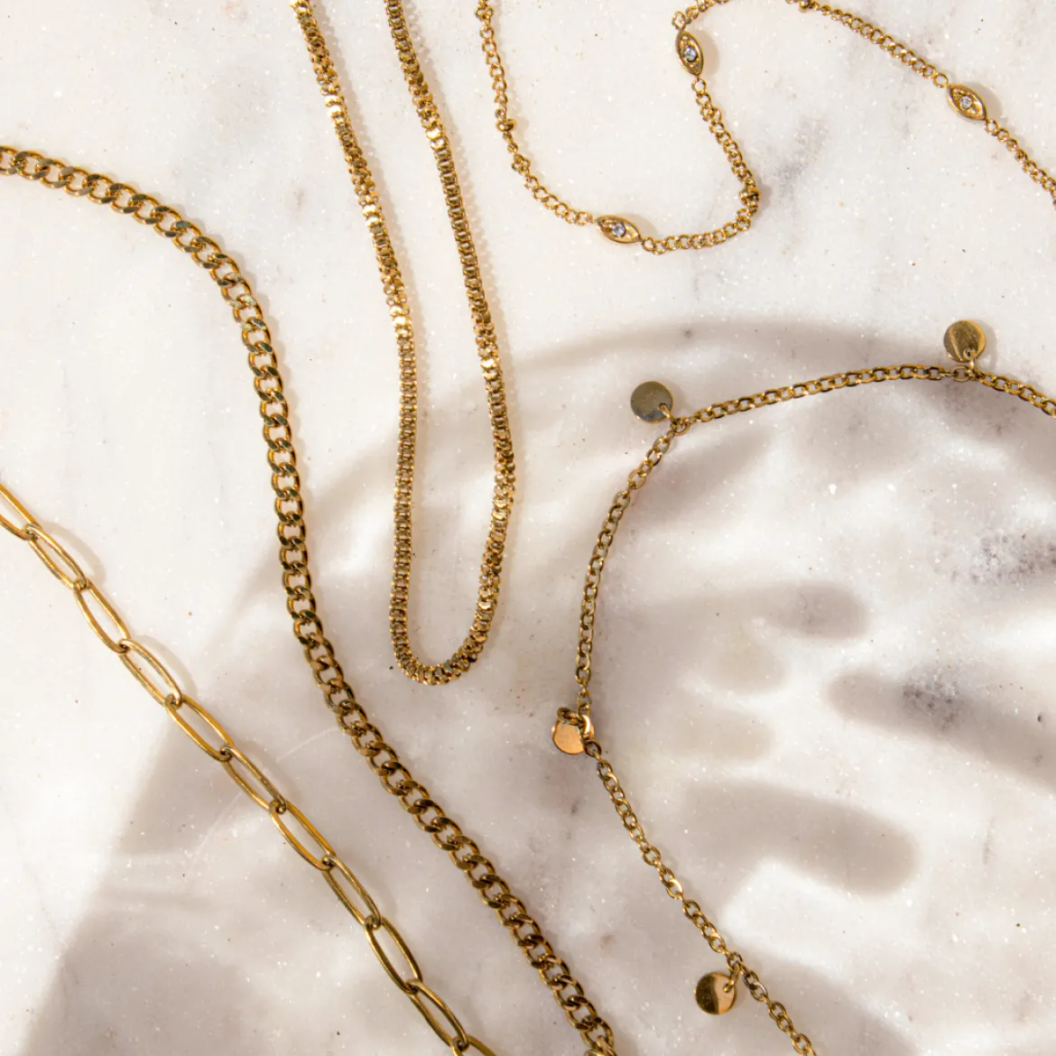 Tiny Coin Anklet Gold