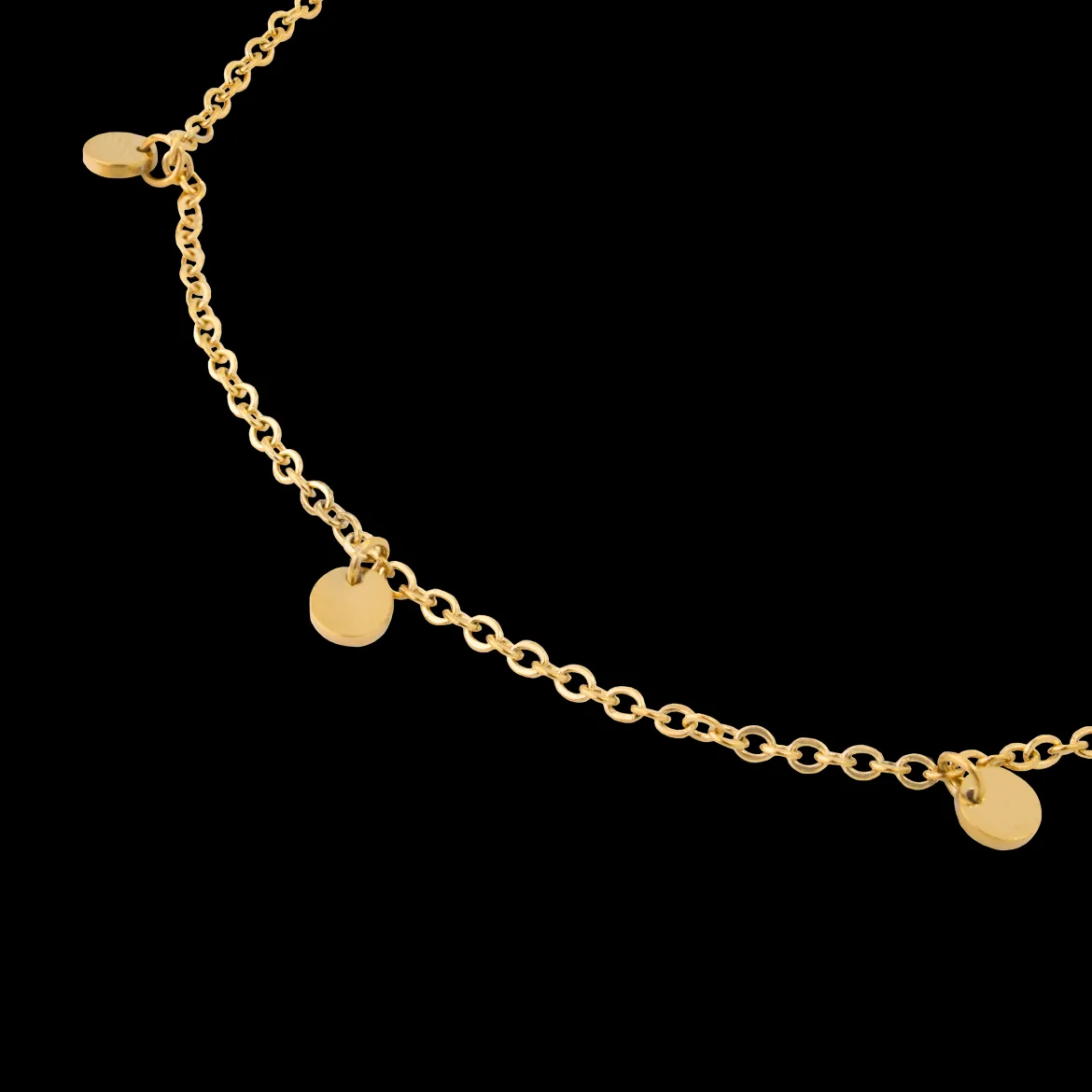 Tiny Coin Anklet Gold