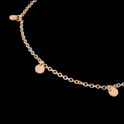 Tiny Coin Anklet Roségold