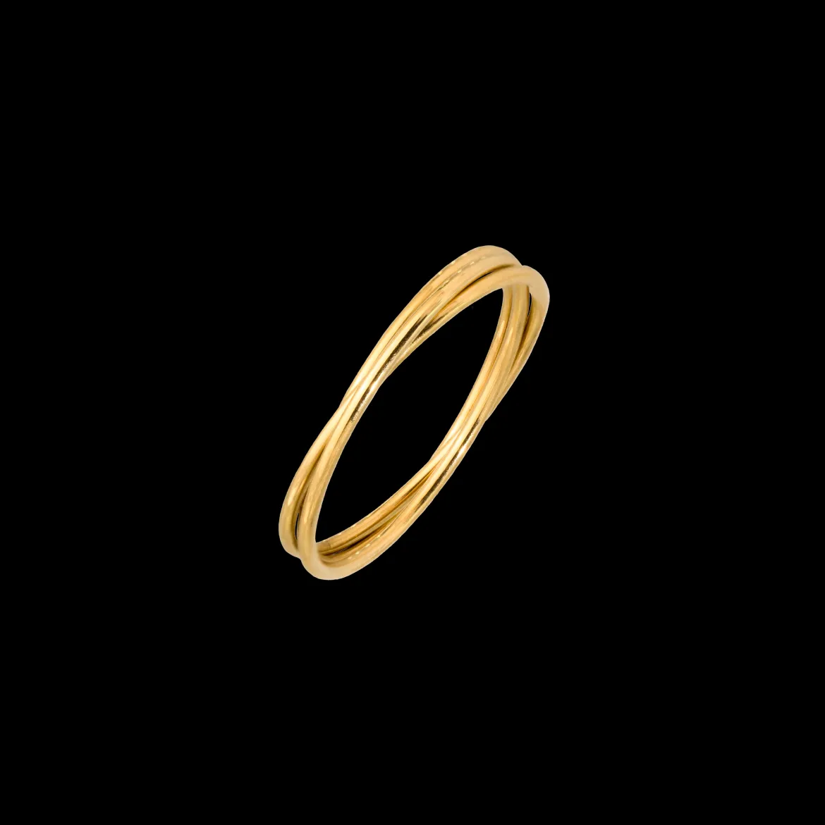 Tiny Trio Ring Gold