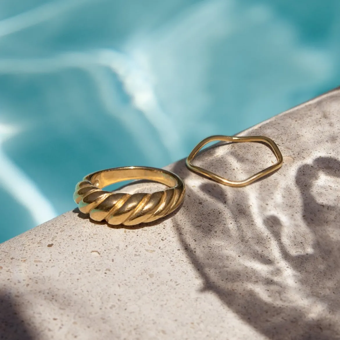 Towel Twist Ring Silber