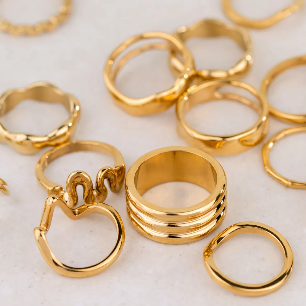 Trio Stack Ring Roségold