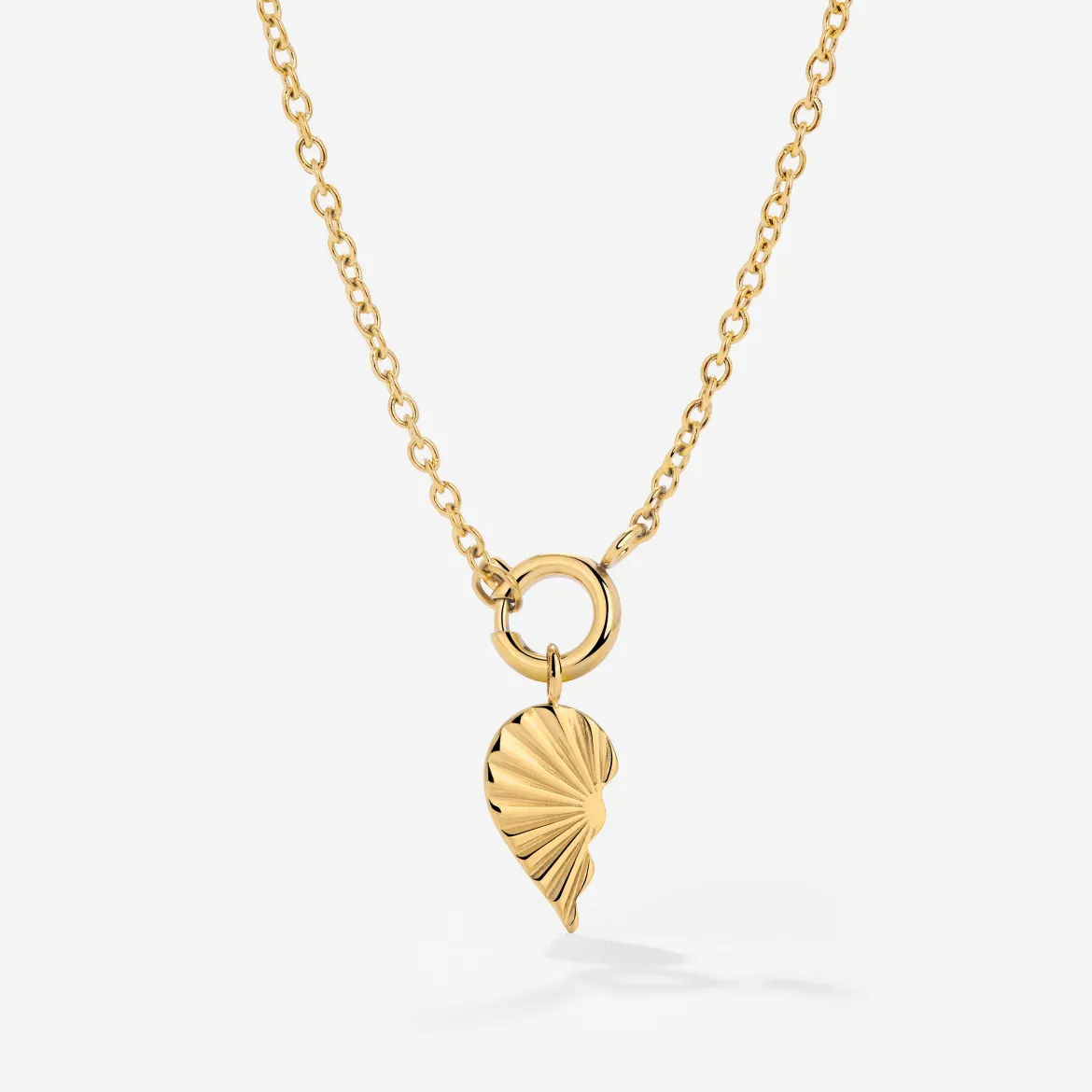 Twin Flame Left Classic Chain Necklace Set Gold