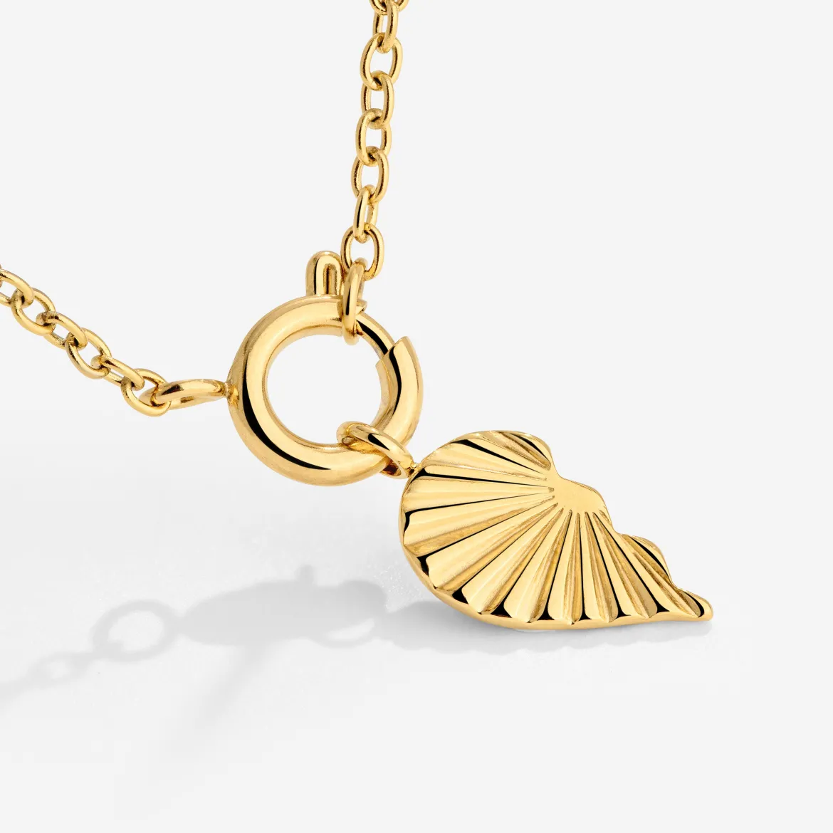 Twin Flame Left Classic Chain Necklace Set Gold
