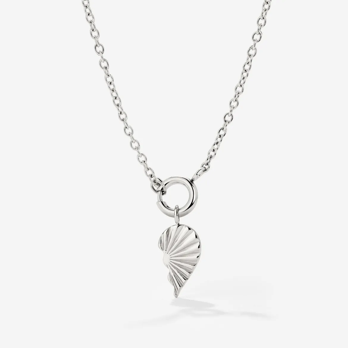 Twin Flame Right Classic Chain Necklace Set Silber