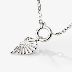 Twin Flame Right Classic Chain Necklace Set Silber