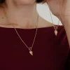 Twin Flame Right Classic Chain Necklace Set Roségold
