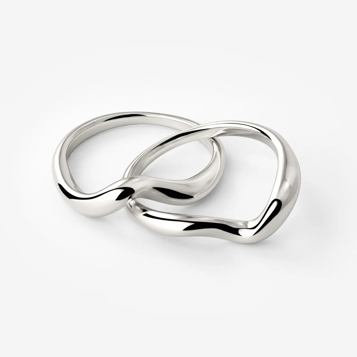 Twinsies Ring Silber