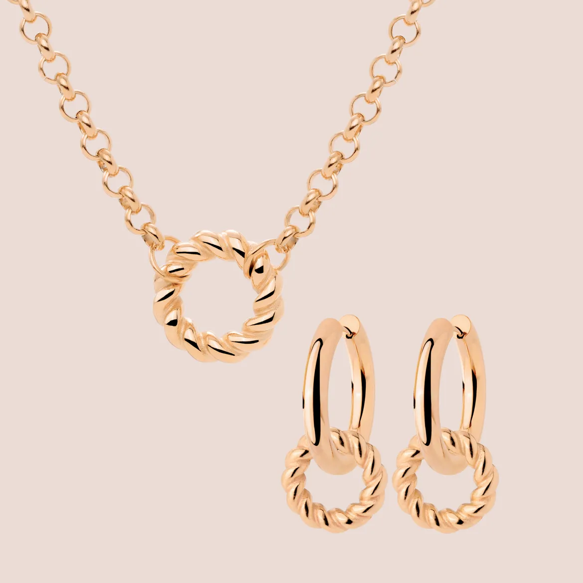 Twisted Donut Bundle Roségold