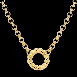 Twisted Donut Necklace Gold
