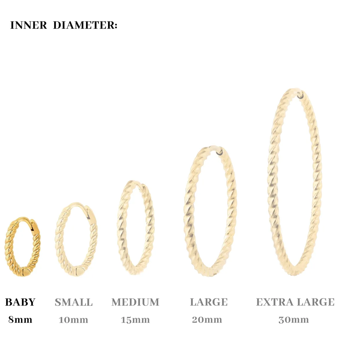 Twisted Hoop Set Baby