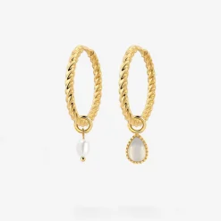 Twisted Hoop Set Medium