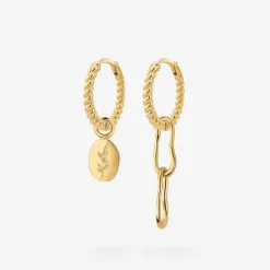 Twisted Hoop Set Small