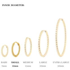 Twisted Hoop Set Small