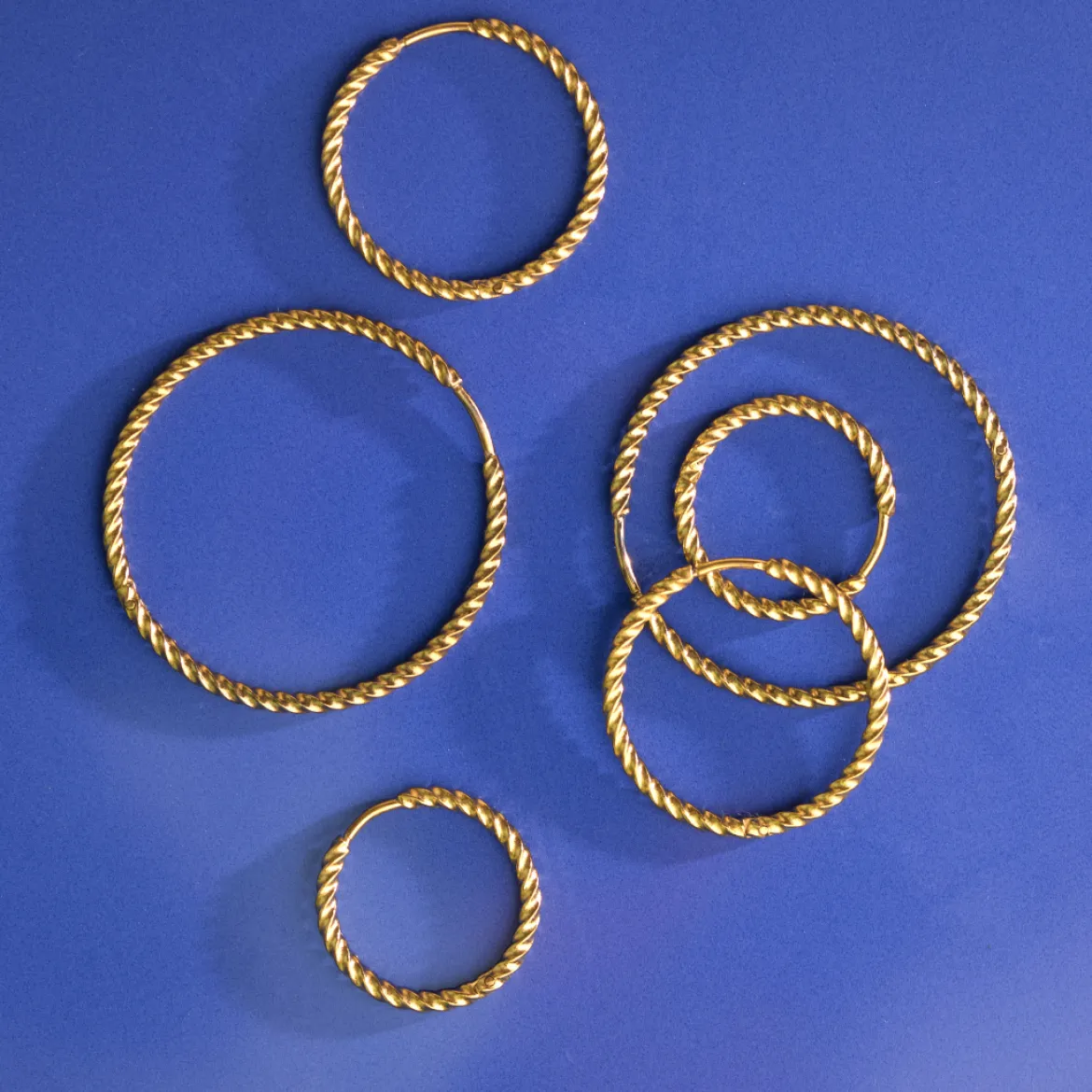 Twisted Hoops Medium Silber