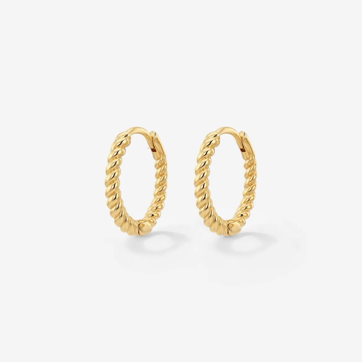 Twisted Hoops Small - Gold