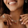Very Cherry Oval Links Necklace Set Silber