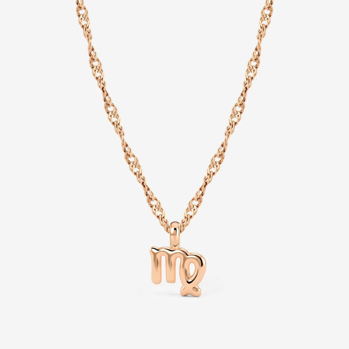 Virgo Bubble Necklace Roségold