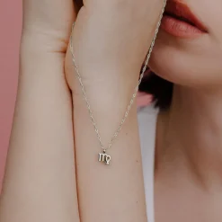 Virgo Bubble Necklace Silber