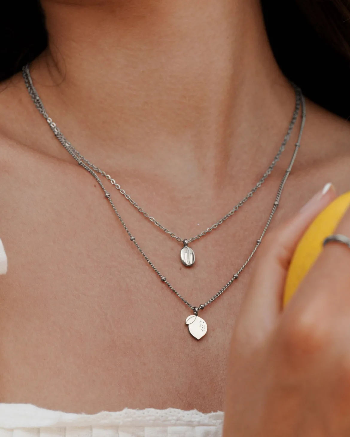 When Life gives you Lemons Necklace Silber