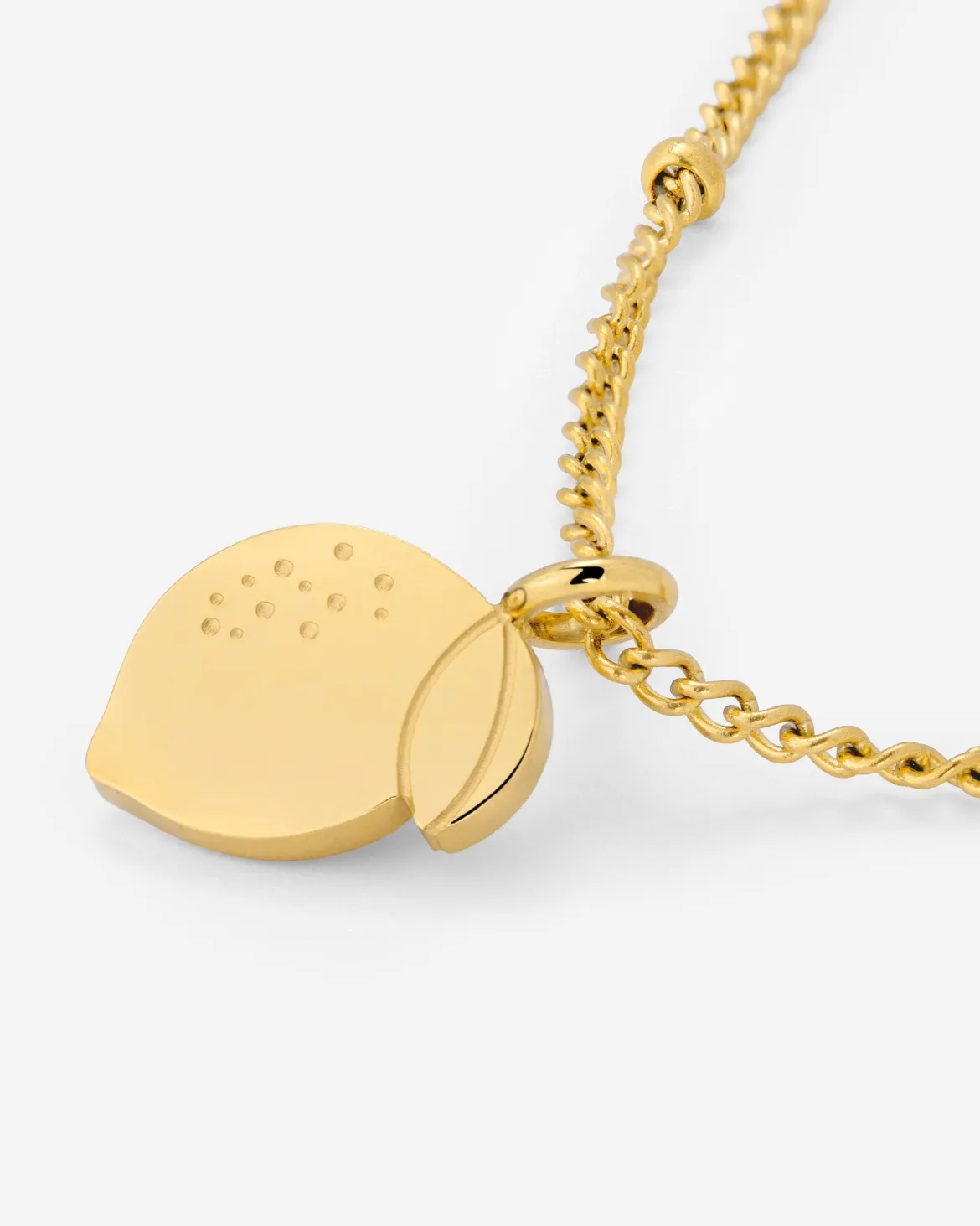 When Life gives you Lemons Necklace Gold
