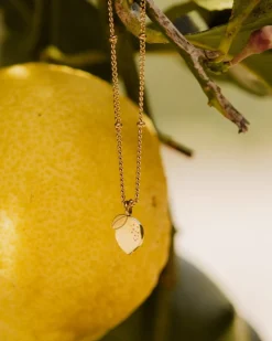 When Life gives you Lemons Necklace Gold