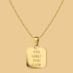 Yes girl! You can! Necklace Gold