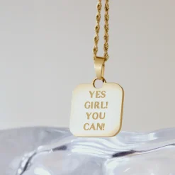 Yes girl! You can! Necklace Gold