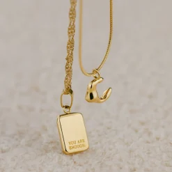 You are enough Necklace Roségold