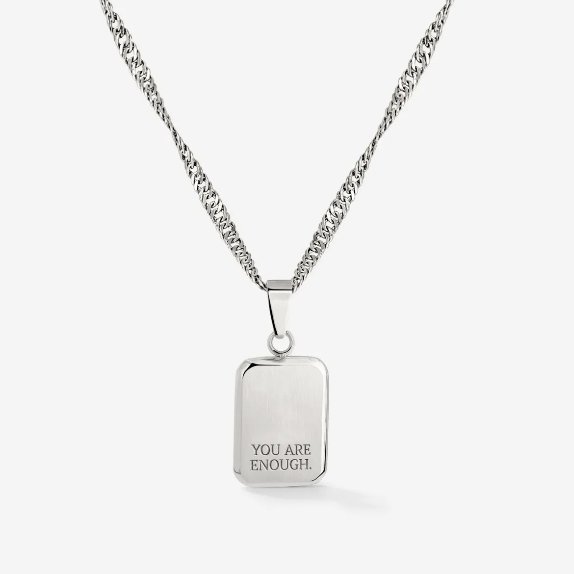 You are enough Necklace Silber